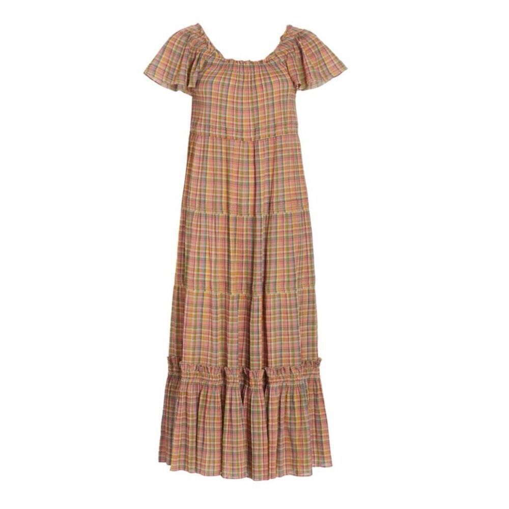 THE GREAT The Nightingale Scoopneck Tiered Maxi Dress NWT Size Small